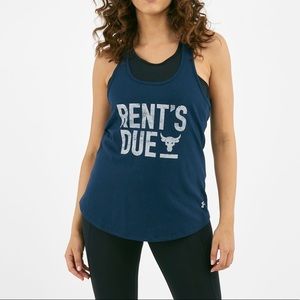 Under Armour project Rock XS loose fit cross back workout tank